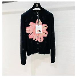 Chanel Strickjacke aus Kaschmir mit Pailletten Mehrfarben