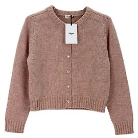 Céline Strickpullover aus Wolle in Rosa Mehrfarben