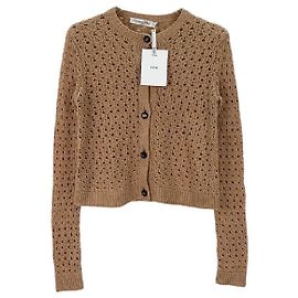 Jersey Dior de lana marrón Multicolor