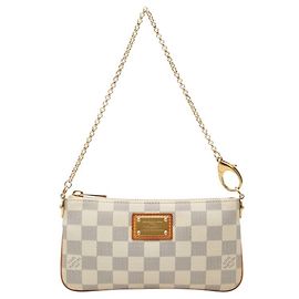 Bolsa Louis Vuitton Damier Azur Pochette Mira MM Branco