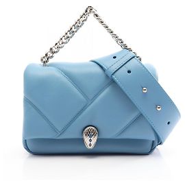 Bulgari Bvlgari Serpenti Cabochon Mini 2-Way Handtasche Blau