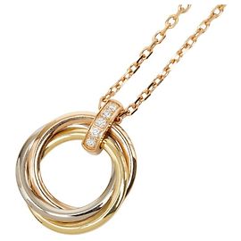 Collier pendentif Cartier Trinity diamants Autre