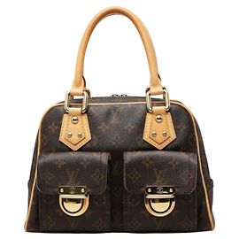 Borsa Louis Vuitton Monogram Manhattan PM Marrone