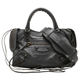 Borsa Balenciaga Classic Mini City Marrone