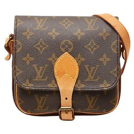 Borsa a tracolla Louis Vuitton Monogram Mini Cartouchiere Marrone