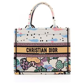 Christian Dior Dior BOOK TOTE Small Tote Bag White Multiple colors