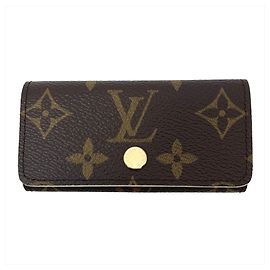 Estuche para llaves Monogram Louis Vuitton Castaño