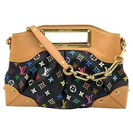 Louis Vuitton Monogram Multicolore Judy MM Handbag Black