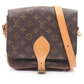 Borsa a tracolla Louis Vuitton Cartouchiere MM Monogram Marrone