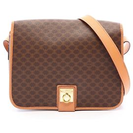 Céline Celine Macadam Brown Shoulder Bag Brown