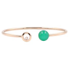 Bracciale Chopard Happy Diamonds Planet Agata Verde D'oro Altro Verde