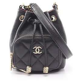 Bolsa de Ombro Chanel Matelassé Black Preto