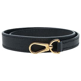 Tracolla in pelle nera Louis Vuitton Nero