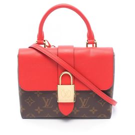Borsa a mano 2-Way Louis Vuitton Rocky BB Monogram Noir Marrone Nero Monogramma