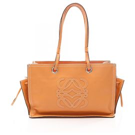 Loewe Anagram Shopper Tote Bag Brown