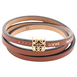 Bracelete Loewe Anagram Twist Marrom