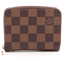 Portafoglio Zippy Louis Vuitton Damier Ebene Marrone