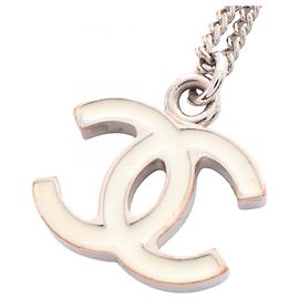 Collar Coco Mark de Chanel Blanco Dorado