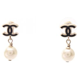 Chanel Coco Mark vergoldete Stecker-Ohrringe Golden