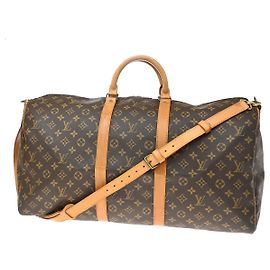 Louis Vuitton Keepall Bandoulière Monogram 55 Marrom