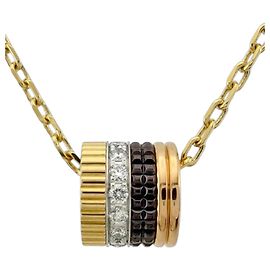 Collar Boucheron Quatre Classic Castaño Plata Dorado