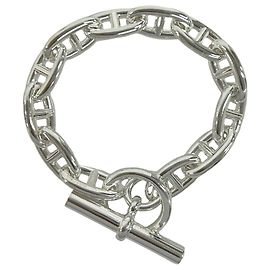 Hermès Pulsera de dijes Hermes Sterling Silver 925 Plata
