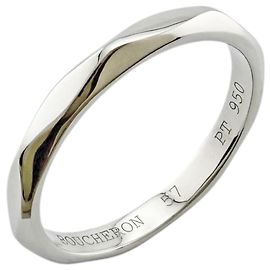 Anillo Alianza Boucheron Facette de Platino Plata