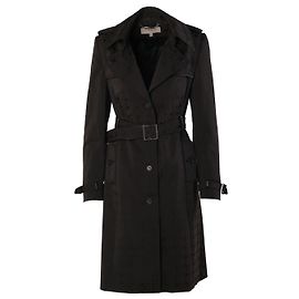 Autre Marque Karen Millen Brown Monogram Jacquard Belted Trench Coat Brown Other