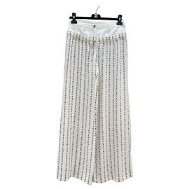 CHANEL Vintage Silk Wide Leg Pants  Sz.38 Pre-owned Other
