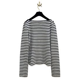 Top de punto a rayas vintage CHANEL - FR 38 de segunda mano Otro