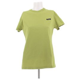T-shirt Miu Miu de algodão verde Verde