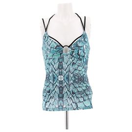 Top de seda turquesa Just Cavalli Turquesa