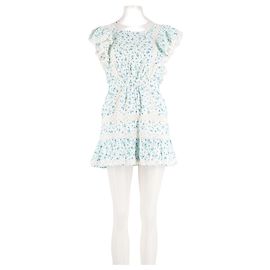 Autre Marque Robe Love Shack Fancy en coton blanc Blanc