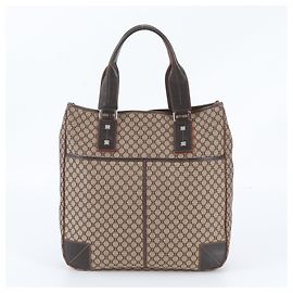 Céline Saco Tote Celine Macadam ST S0 16 em couro Marrom