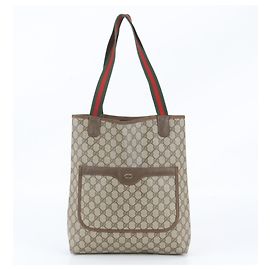 Sac Tote Gucci Old GG Supreme Sherry Line Marron