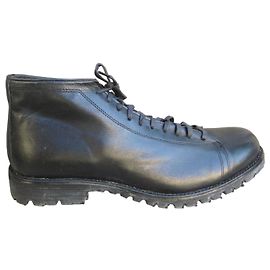 Autre Marque Le Football Lederstiefeletten Schwarz Schwarz