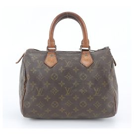 Louis Vuitton Monogram Speedy 25 Mini Boston Bag Marron