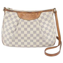 Sac Louis Vuitton Damier Azur Siracusa PM Bleu
