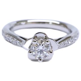 Anello Half Eternity Camelia Chanel Platinum 950 Altro