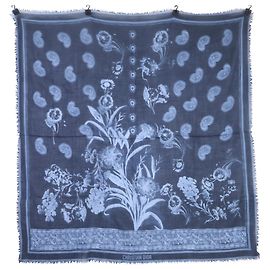 Stole en cachemire bleu marine Christian Dior Bleu Marine