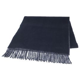 Hermès Stola in cashmere Hermes in nero e grigio Marrone Nero