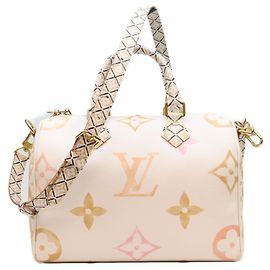 Borsa Boston Louis Vuitton Monogram Beige Beige