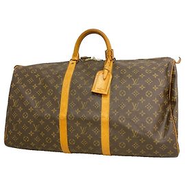 Louis Vuitton Boston Monogram Keepall 55 Braun