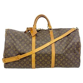Louis Vuitton Boston Monogram Keepall Bandoulière 60 Marrom