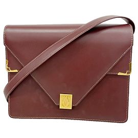 Bolsa de Ombro Cartier Must em Bordeaux Bordeaux