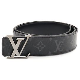 Cinto Louis Vuitton Monogram Eclipse Marrom Preto