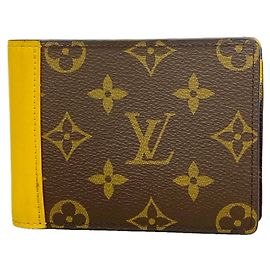 Louis Vuitton Monogram Macassar Portefeuille Multiple Wallet Braun