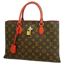 Borsa Tote Louis Vuitton Monogram Flower Rosso