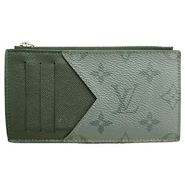 Portacarte e porta monete Louis Vuitton Monogram Eclipse Reverse Marrone Nero