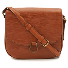 Sac à épaule Louis Vuitton Epi Saint Cloud Marron Blanc Autre
